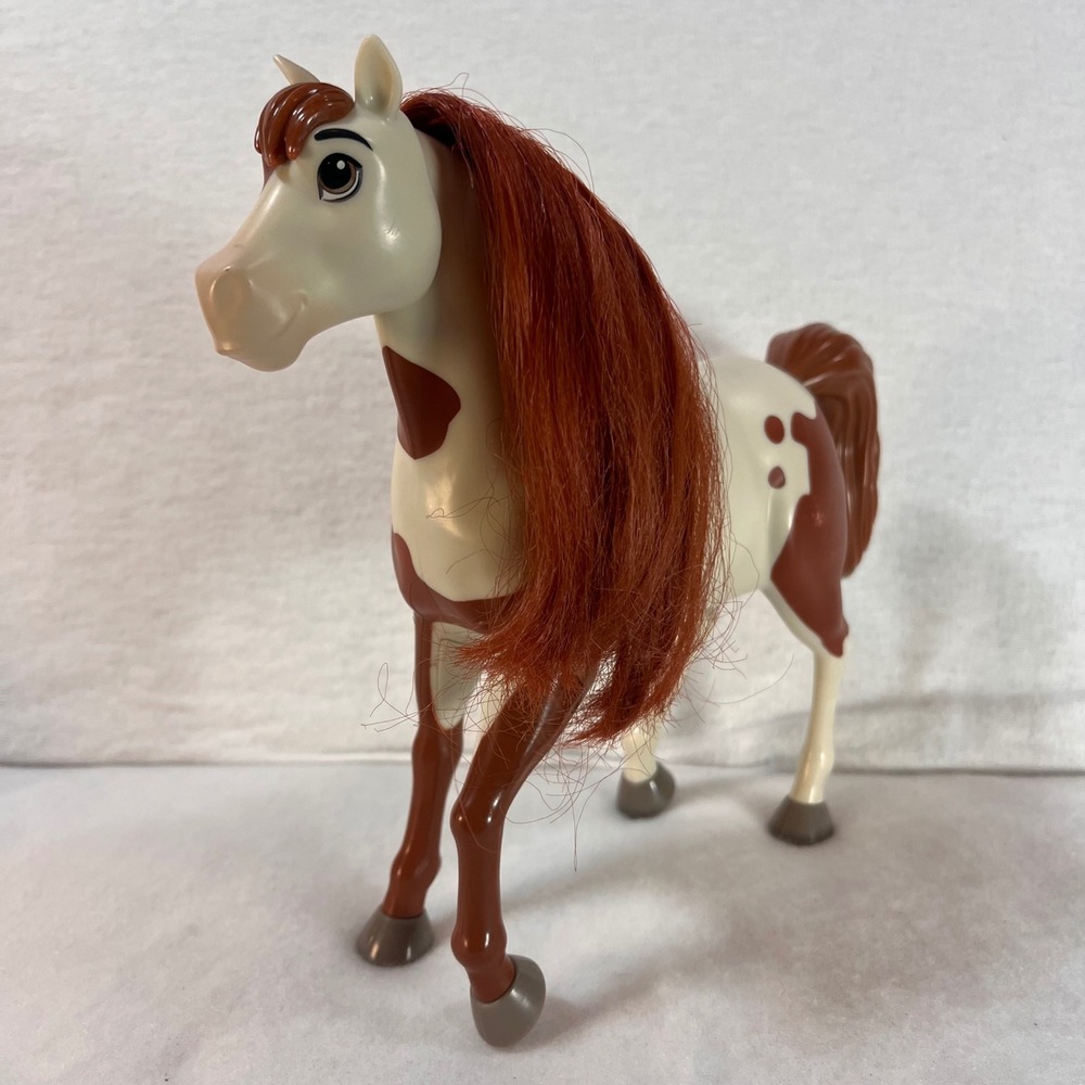 2020 Mattel DreamWorks Spirit Untamed Horse Figure GXF23 Pinto Red Mane Toy